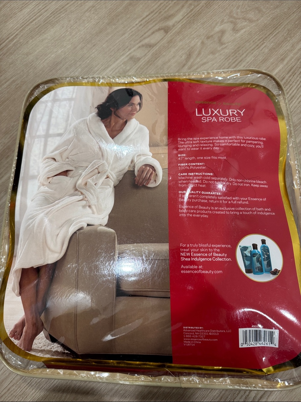 Luxury Spa Robe - Deep Red - Picture 8 of 8